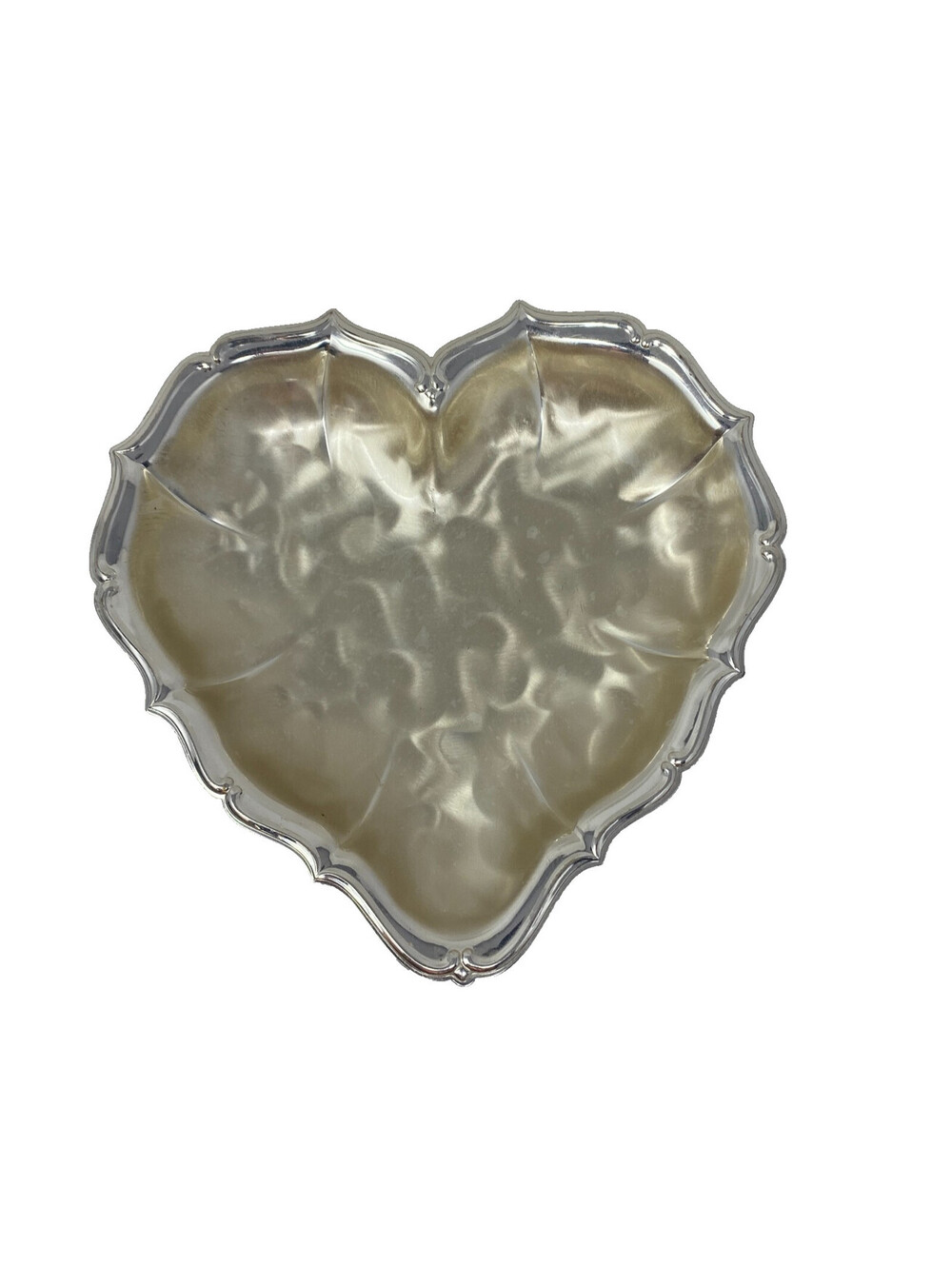 WMF Ikora Germany Silverplate Heart Shaped Footed Candy Dish Tarnish Resistant